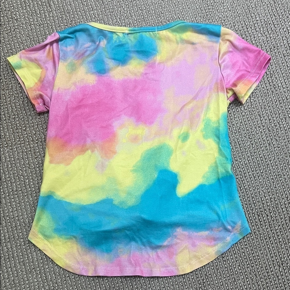 Love Glam Girl Unicorn Tie-Dye Kids T-Shirt - Picture 6 of 6